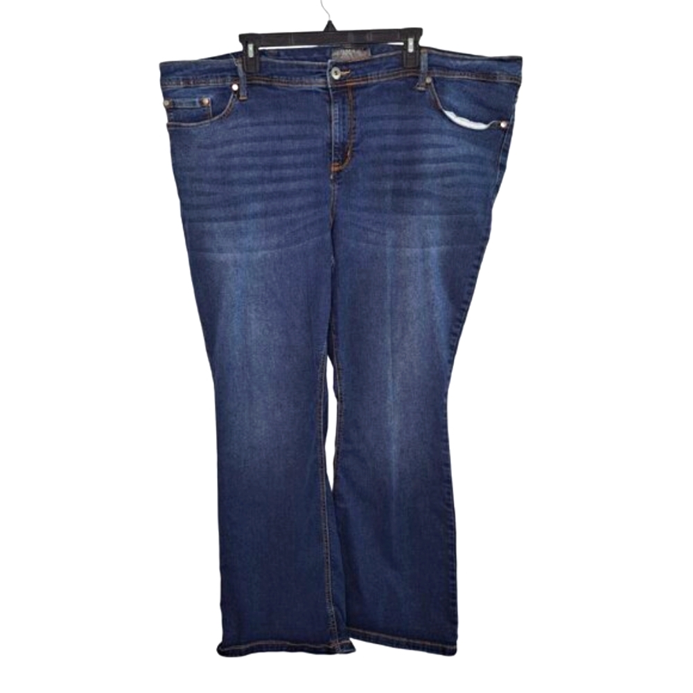 Torrid Luxe Slim Boot Dark Wash Jeans Plus Size 26 - Picture 2 of 10
